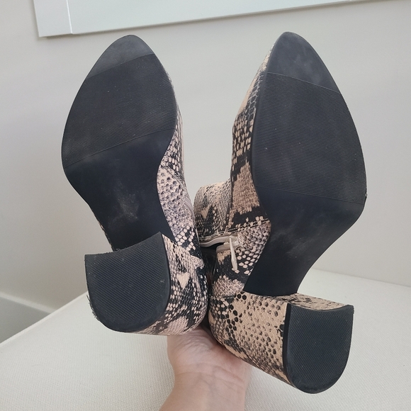Torrid Snakeskin Print Heeled Ankle Boots - Picture 7 of 7
